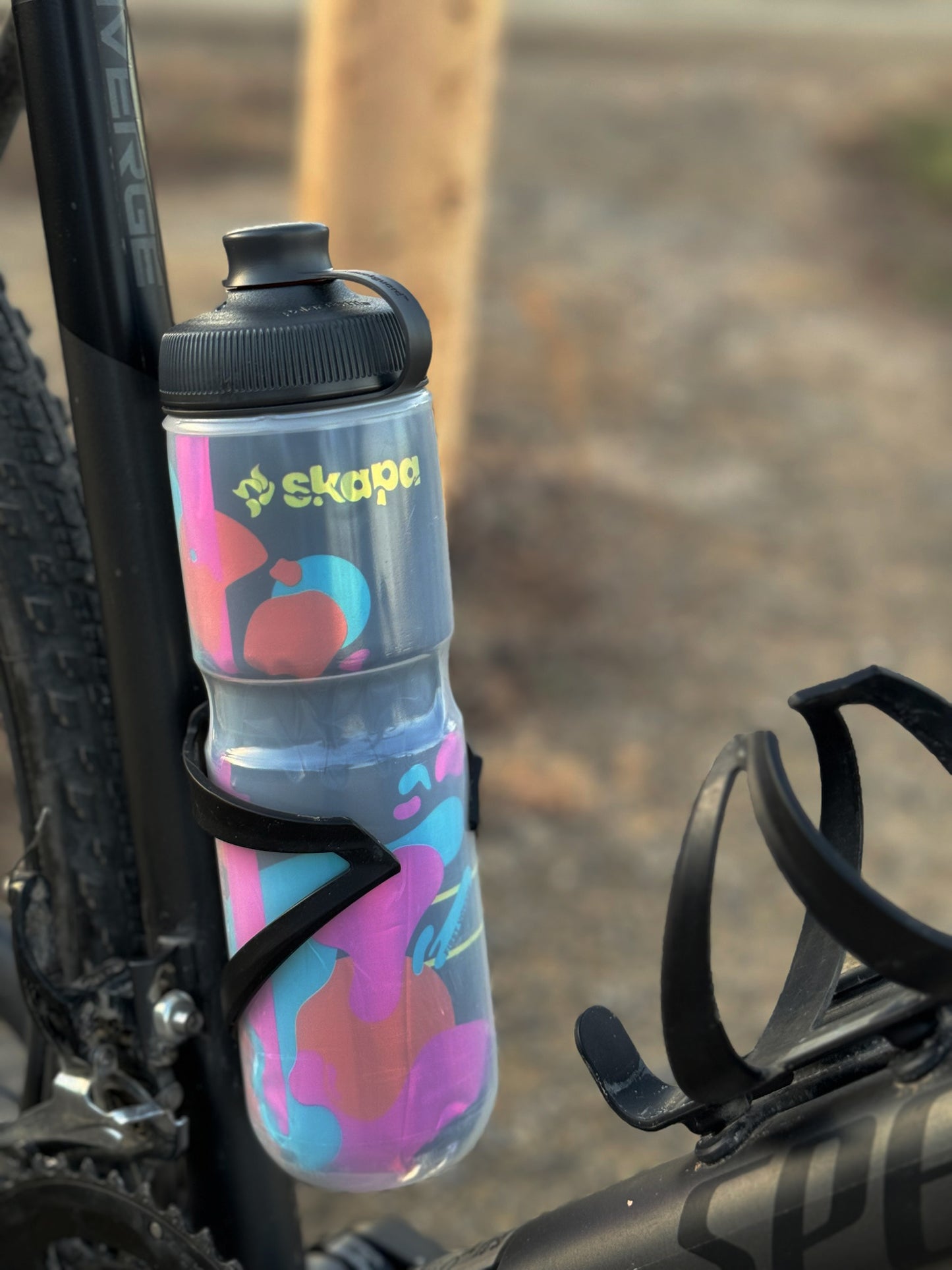 cycling bottle in bottle cage
